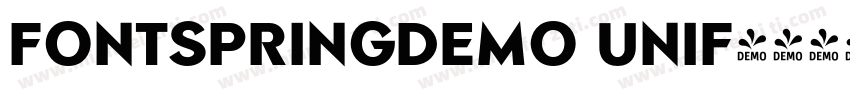 FONTSPRINGDEMO UNIF字体转换